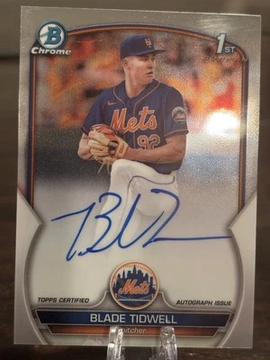 2023 Bowman Chrome - Prospect Autographs Blade Tidwell #CPA-BT (AU, RC) - Image 1 of 2