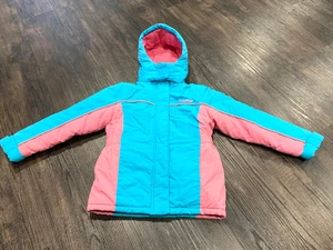 Mädchenwinterjacke Gr. 122, Topolino/Ernsting´s Family, gefüttert und gebraucht - Bild 1 von 7