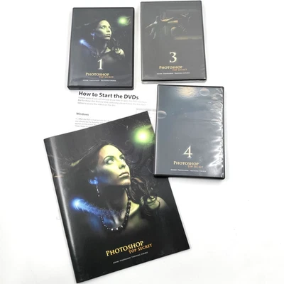 Photoshop Top Secret Adobe Curso de Entrenamiento Pintura Fantasía Retratos Disco 1,3,4 Foto 1 de 4