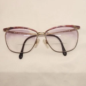 Monturas de gafas vintage LUXOTTICA ORO ITALIA Floralburst 58□12□130. - Imagen 1 de 23