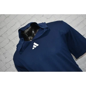 Adidas Gym Hoodie Shirt Workout Mens Size 2XL Performance Polyester Blue - Picture 1 of 5
