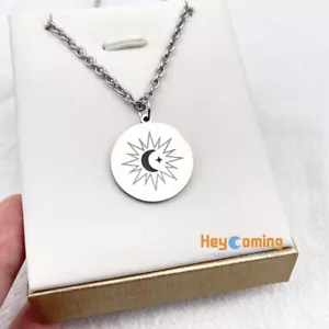 TV Series คาธ The Eclipse Ayan Khaotung Moon Star Circular Pendant Necklace Gift - Picture 1 of 7