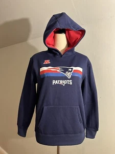 New England Patriots NFL Youth Boys Blue Pullover Hoodie: 14/16 D3 - Picture 1 of 7