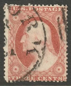 Scott #26 3 centavos usado 1857-61 CDS cancelar MSP26SP07-13 - Imagen 1 de 2