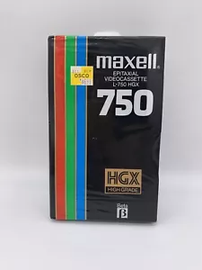 Maxell Orig versiegelt Epitaxial L750 HGX hochwertiges BETA leeres Videoband NEU Retro - Bild 1 von 5