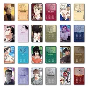 LOOKISM OFFICIAL MD GOODS RANDOM CALENDAR PHOTO CARD PVC Character POCA SEALED - Picture 1 of 14