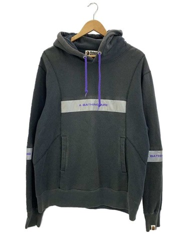 A BATHING APE (BAPE) Felpa con cappuccio A BATHING APE grigia L usata