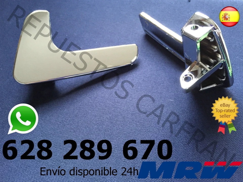 MANETA SEAT IBIZA CORDOBA AÑO 1999 HASTA 2002 6k2 izquierda CONDUCTOR CROMADA - Imagen 1 de 1