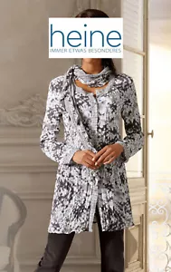 Camicia lunga stampa, Linea Tesini by heine. Taupe-ecru. NUOVO!!! OFFERTA%%% - Foto 1 di 3