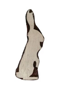 Folk Hare Rabbit Stamp 2.5 x 6.3cm Indian Hand Carved Wooden Printing Block - Picture 1 of 2