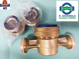 CONTATORE ACQUA 1.1/2 DBRF/40 Q3 QUADRANTE BAGNATO SISMA GIOANOLA - Foto 1 di 5