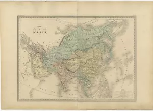 Mapa antiguo de Asia de Malte-Brun (1880) - Imagen 1 de 1
