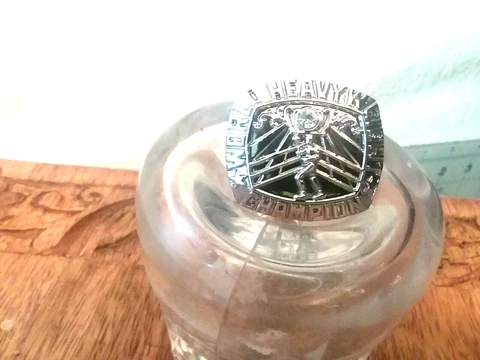 NEW GEORGE FOREMAN WORLD HEAVYWEIGHT CHAMPIONSHIP TRIBUTE FAN RING Cover