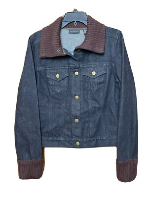 Moda International Chaqueta Vaquera Mujer Talla Mediana Azul Botón Delantero Foto 1 de 4