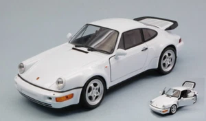 MODELLINO AUTO STATICO WELLY PORSCHE 911 964 TURBO BIANCO MODELLISMO SCALA 1:24 - Foto 1 di 2