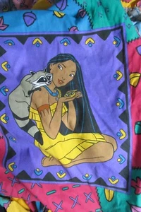 Disney Pocahontas Twin Bedskirt Vintage 90's Dust Ruffle EUC RARE - Picture 1 of 8