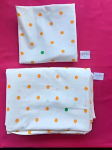 1 juego aparte de ropa de cama aprox. 200 x 150 cm - blanco punteado con botones - Imagen 1 de 6