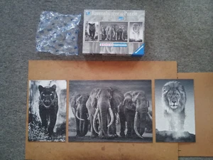 Ravensburger Puzzle Triptychon Panther ,Elefant,Löwe ,1000 Teile,1x gelegt,Neuw. - Bild 1 von 1