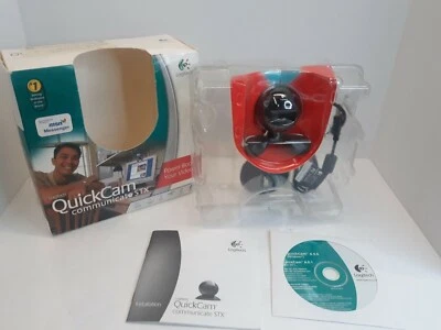 Logitech QuickCam Communicate STX Webcam Computer Skype Face Time Web Cam USB 2 - Immagine 1 di 4