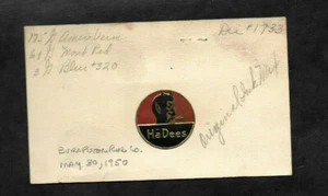 1950 Ha-Dees Demon Logo Label...Angell MFG Archiv - Bild 1 von 2
