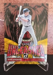2022 Panini Donruss Baseball Ryne Sandberg UNLEASHED GOLD /99 #UL-18 Cubs