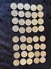 Full Roll Quarters 90% Us  Silver Coins Icy Mirrors 30S-50S Daterare Hoarded Lot
