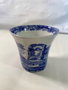 Spode Italian Blue & White Planter / Plant Pot / Jardiniere, 4.75" tall - Picture 1 of 5