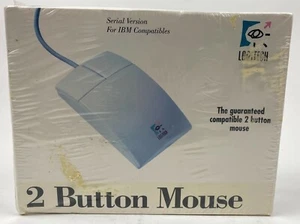 Vintage Logitech Two Button Mouse Model 0253 NEW - Picture 1 of 3