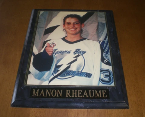 TAMPA BAY LIGHTNING MANON RHEAUME  PHOTO PLAQUE - YOUR CHOICE Cover