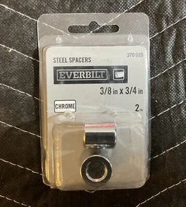 Everbilt Distanziali lunghi 3/8" ID x 3/4" OD x 3/4" acciaio inox 370 025 cromo - Foto 1 di 5