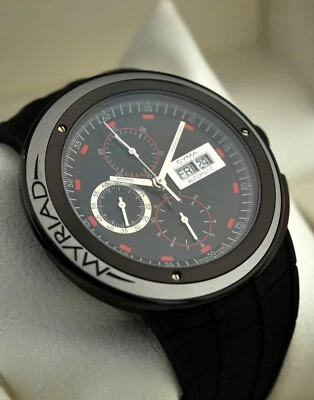 Nuevo de Lote Antiguo Cyma Myriad Chronograpf Día-Fecha Hombre Reloj Suizo Valjoux 7750 44mm Nuevo Mundo Foto 1 de 4