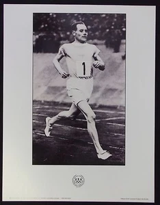 OLYMPIC  POSTER - PAAVO NURIMI - RUNNING - TRACK - Picture 1 of 2