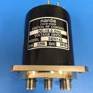 Narda SEM143: RF Coaxial Switch, DC-18 GHz - Picture 1 of 1