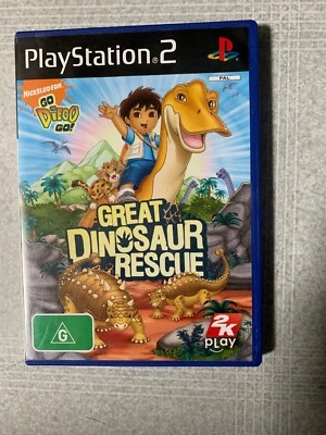 Go, Diego, Go! Great Dinosaur Rescue - PlayStation PS2 PAL Game with Manual - Image 1 of 4
