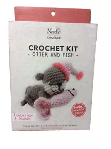 Needle Creations Crochet Kit “Otter And Fish” - Picture 1 of 2