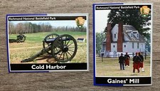Richmond NATIONAL Battlefield PARK SERVICE Civil War to Rights CARDS 2/7 NBP NHP