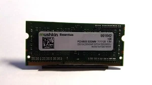 991642 Mushkin 1GB PC3-8500 DDR3-1066MHz CL7-7-7-20 204-Pin SoDimm Memory Module - Picture 1 of 1
