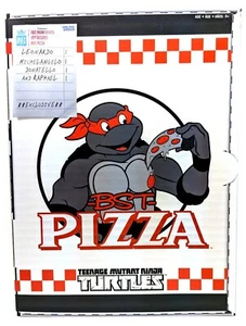TMNT Ninja Turtles BST AXN Figure 4 Pack PIZZA BOX Black & White EXCLUSIVE New - Picture 1 of 4
