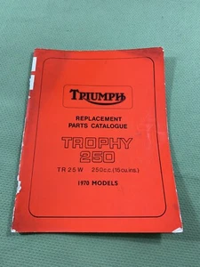 1970 triumph replacement Parts Catalogue TR 25 W Trophy 250, - Picture 1 of 10