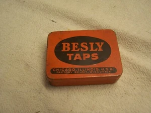 vintage besly taps chicago tin case box - Bild 1 von 3