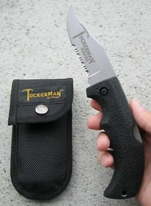 TUCKERMAN RAVINE FOLDING KNIFE COLONIAL RI USA MADE W/SHEATH, DISCONTINUED, EXC. - Picture 1 of 12