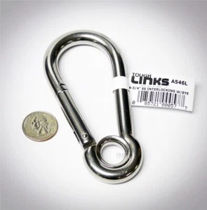 Lucky Line Tough Links occhiello a scatto ad incastro in acciaio inox SS A546 4-3/4" - Foto 1 di 1
