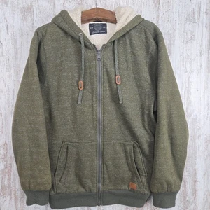 Sudadera con Capucha Buffalo David Bitton Talla 2XL Para Hombre Verde Mármol Cremallera Completa Forrada Sherpa - Imagen 1 de 16