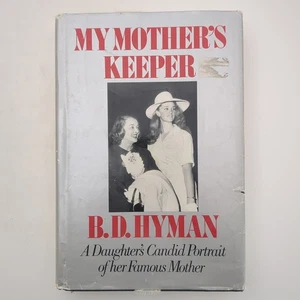 My Mothers Keeper Memoir Large Print Bette Davis Hardcover Book BD Hyman 1986 - Picture 1 of 23