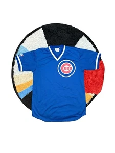 Camiseta de béisbol de malla grande de malla de los Chicago Cubs de la MLB de colección majestuosa de los Estados Unidos años 90 80 - Imagen 1 de 7