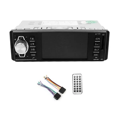 Autoradio Lcd  4.1 bluetooth stereo 45W x 4 FM/MP3/TFCARD / USB /AUX TELECOMANDO - Immagine 1 di 3