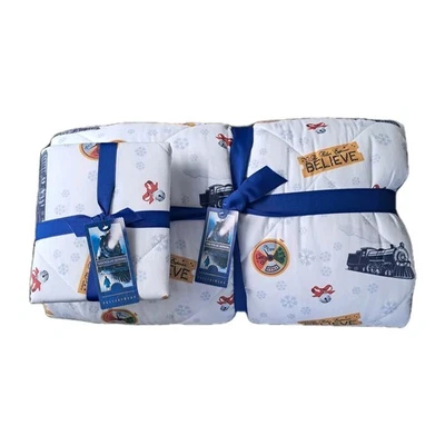 Edredón Pottery Barn The Polar Express™ y Standard Sham Twin/Tiwn XL  Foto 1 de 4