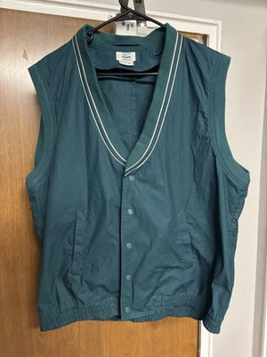 Chaleco abotonado verde vintage Lacoste XL Foto 1 de 3