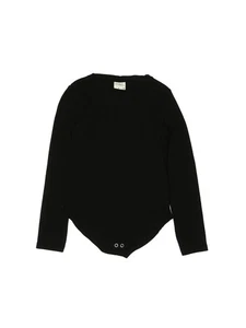Zara Girls Black Long Sleeve Bodysuit 9 - Picture 1 of 2