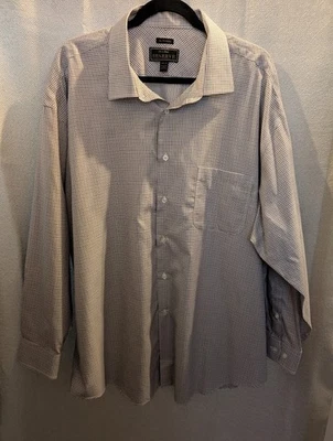 Jos. A. Camisa de vestir manga larga Bank Reserve - 18 1/2 - 35 - marrón/negro a cuadros Foto 1 de 4